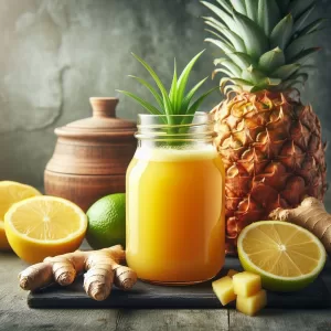 Pineapple, Lemon and Ginger Juice