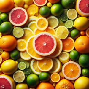 Citrus fruits like lemons