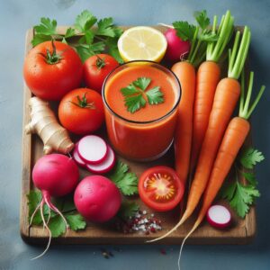 Tomato, Carrot, and Radish Detox Juice Recipe