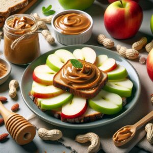 Apple Slices with Peanut Butter