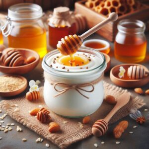 Greek yogurt with honey